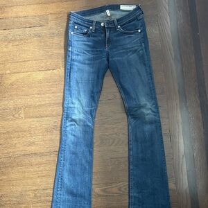 rag & bone Dark Blue Flare Jeans